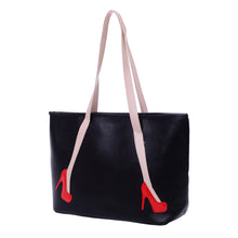 Unique High-heel Pattern Women Leather Handbags Shoulder Bags Girls Shopping Tote Bag Lady Travel Handbags 1STL ELY