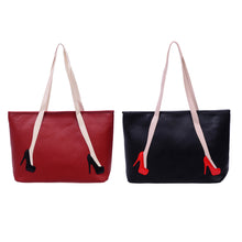 Unique High-heel Pattern Women Leather Handbags Shoulder Bags Girls Shopping Tote Bag Lady Travel Handbags 1STL ELY