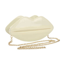 Unique PU Leather Women Handbag Messenger Bag Evening Bags Red Lips Shape Women Handbags Purse Lady Clutch Chain Shouder Bag ELY
