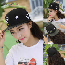 Bboy Hip Hop Cap Men Women Star Printing Adjustable Baseball Cap Snapback Hat White Black PU Leather Baseball Hat ELY