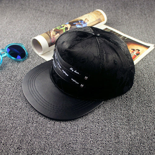 Cap Men Women Adjustable Lace Snapback Baseball Cap Hip Hop Hat Flat Peak Hat Gorras Planas 1STL ELY