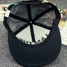 Cap Snapback Black White Cap Men Women Adjustable Baseball Cap Hip Hop Hat Floral Flat Peak Hat Gorras Planas Hip Hop ELY