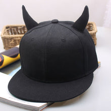 Men Women Adjustable Baseball Ox Horn Hat Flat Along The Hip-hop Cap ELY