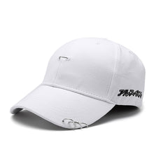 Solid Ring Safety Pin Curved Hats Baseball Cap Men Women Snapback Caps Gorras Baseball Hat ELY