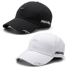Solid Ring Safety Pin Curved Hats Baseball Cap Men Women Snapback Caps Gorras Baseball Hat ELY