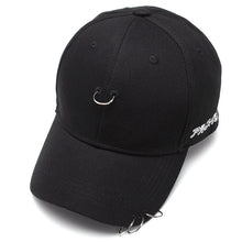Solid Ring Safety Pin Curved Hats Baseball Cap Men Women Snapback Caps Gorras Baseball Hat ELY