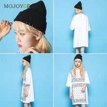 Women Mens Warm Ski Slouch Knitted Baggy Hip Hop Hat Cap Cotton Knitted Hats for women Soft Beanie Gorro Cap ELY