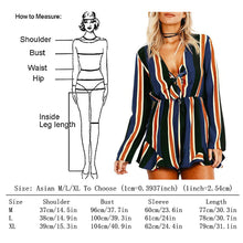 V Neck Striped Jumpsuit Playsuit Jumpsuit Romper Combinaison Short Femme Jumpsuits Rompers Womens Jumpsuit Combinaison Femme ELY