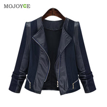 Vintage Black Faux Leather Jacket Women Slim Biker PU Soft Leather Jacket Women Zipper Coat Biker Jacket Chaquetas Mujer ELY
