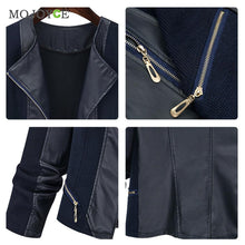 Vintage Black Faux Leather Jacket Women Slim Biker PU Soft Leather Jacket Women Zipper Coat Biker Jacket Chaquetas Mujer ELY