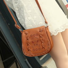 Vintage Hollow Out Women Leather Shoulder Handbags Small Messenger Bags Lady Shoulder Crossbody Bags Bolsa feminina1STL ELY