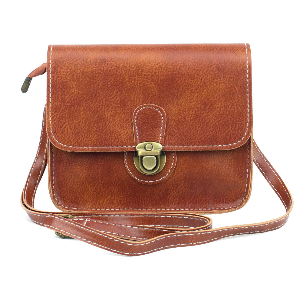 Vintage Mini Leather Handbags Clutch Luxury Handbags Women Bags Designer Women Messenger Bags Crossbody Lock Bolsa Feminina ELY