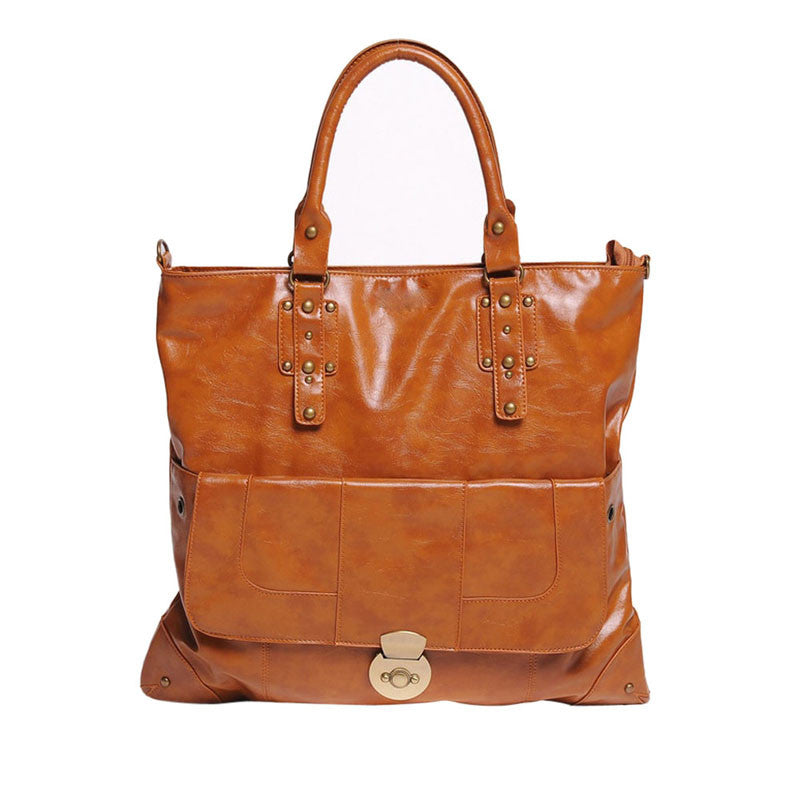 Vintage PU Women Bag Satchel Hobo Women Leather Handbag Shoulder Bag Shopper Bags Cross Body Shopping Bag 1STL ELY