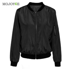 Vintage Zip Up Classic Padded Black Bomber Jacket Women Army Green Biker Coat Stylish Long Sleeve Women Basic Coats Army Jacket ELY