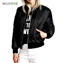 Vintage Zip Up Classic Padded Black Bomber Jacket Women Army Green Biker Coat Stylish Long Sleeve Women Basic Coats Army Jacket ELY
