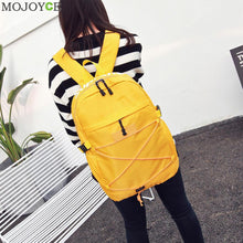 Waterproof Nylon Leisure Backpack Braid Knitting Backpack Travel Backpacks School Bag Women Drawstring Bags Mochila Feminina ELY