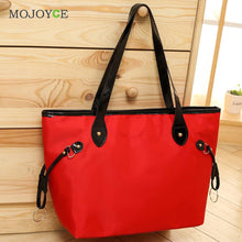 Waterproof Nylon and Leather Women Handbag Women Messenger Bags Handbag Famous Brand Large Tote Hobos Ladies Crossbody Bag ELY