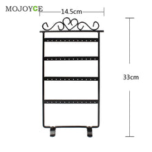 White / Pink / Black 33cm Earrings Display 48 Hole Rack Jewelry Stand Holder Jewelry Holder Metal Base Case for Jewelry ELY