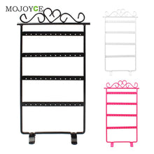 White / Pink / Black 33cm Earrings Display 48 Hole Rack Jewelry Stand Holder Jewelry Holder Metal Base Case for Jewelry ELY