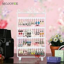 White / Pink / Black 33cm Earrings Display 48 Hole Rack Jewelry Stand Holder Jewelry Holder Metal Base Case for Jewelry ELY