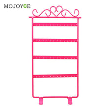 White / Pink / Black 33cm Earrings Display 48 Hole Rack Jewelry Stand Holder Jewelry Holder Metal Base Case for Jewelry ELY
