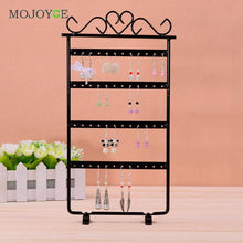 White / Pink / Black 33cm Earrings Display 48 Hole Rack Jewelry Stand Holder Jewelry Holder Metal Base Case for Jewelry ELY