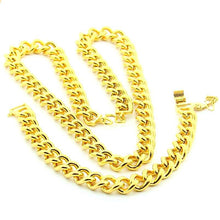 24K Jewelry Set24K Gold Plated Necklace Bracelet Jewelry NecklaceBridal Yellow Gold Jewelry Bracelet YHDS 41 ELY