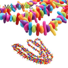 colorful Imitation coral chip Beads necklace 1STL ELY