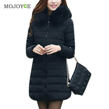 Cotton Thick Parkas Down Coat Women Long Plus Size Raccoon Fur Collar Hooded OutwearWomen Jacket outwear XL 2XL 3XL ELY