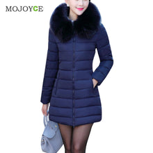 Cotton Thick Parkas Down Coat Women Long Plus Size Raccoon Fur Collar Hooded OutwearWomen Jacket outwear XL 2XL 3XL ELY