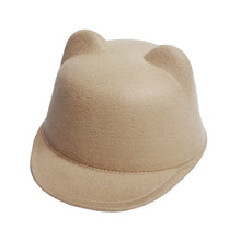 Women Devil Hat Cute Cat Ears Wool Derby Bowler Cap Snapback With Devil Horns Cat Ear Hat Animal Derby Bowler ELY