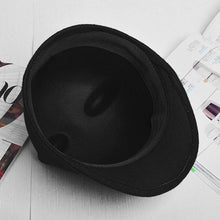 Women Devil Hat Cute Cat Ears Wool Derby Bowler Cap Snapback With Devil Horns Cat Ear Hat Animal Derby Bowler ELY