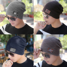 Skull Knit Beanie Fur Baggy Wool Cap Warm Hat Man Woman Lover Skull Beanie Cap Men's Gorro Ski Hat ELY