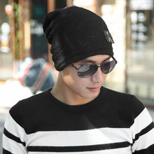 Skull Knit Beanie Fur Baggy Wool Cap Warm Hat Man Woman Lover Skull Beanie Cap Men's Gorro Ski Hat ELY