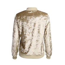 Women Velvet Basic Thermal Solid Coat Top Zipper Stand Casual Jackets Ladies Coats Chaquetas Mujer ELY