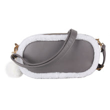 Women Bag Christmas PU LeatherArtificial Wool Mini Shoulder Crossbody Bag Wool Warm Clutch Fur Handbags Women Leather Handbag ELY