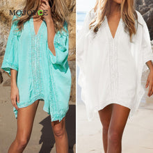 Women Beach Cotton Crochet Poncho Kimono Cover Up Sexy Kimono 1STL ELY
