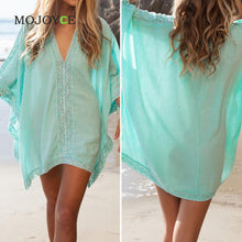 Women Beach Cotton Crochet Poncho Kimono Cover Up Sexy Kimono 1STL ELY