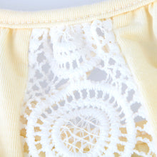 Women Beige O-neck Lace Crochet T shirt Plus Size Front Lace Backless Tee Shirt Femme Casual Tops Loose Mini Sleeve T shirt ELY