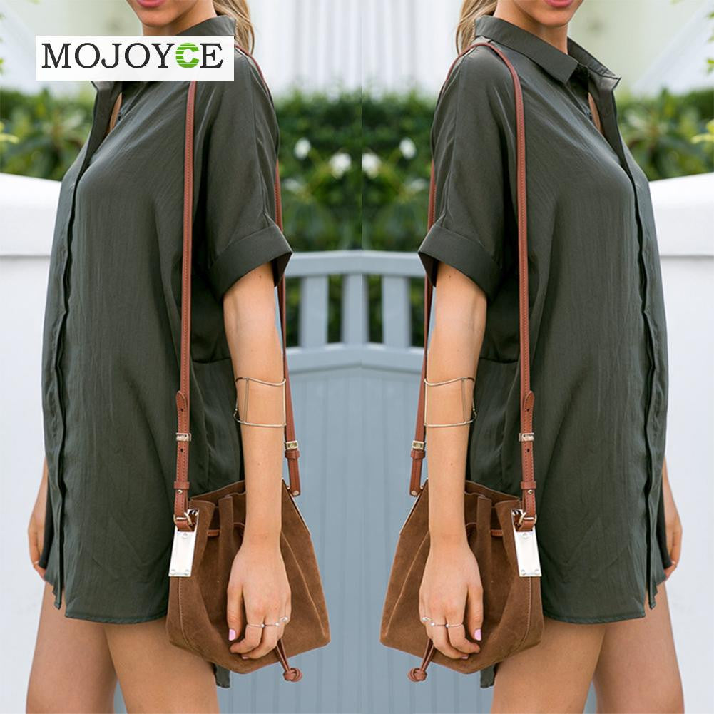 Women Brief Loose Vestidos Short Sleeve Dress Office Side Split Satin Dress Shirt Vestido de festa Women Dress 1STL ELY