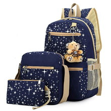 Women Canvas Backpack Shoulder School Bag for Teenager Girl Mochila Satchel Rucksack Lad Bags Women Bag Clutch 1STL ELY