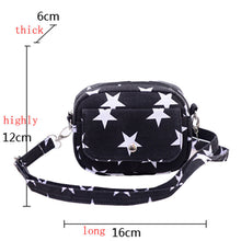 Women Clutches Women Canvas Bags Mini Small Messenger Shoulder Bag Ladies Star Printed Casual CrossBody Handbag ELY