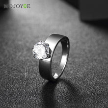 Women Crystal Engagement Rings titanium steel ring Women Jewellery ELY