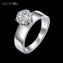 Women Crystal Engagement Rings titanium steel ring Women Jewellery ELY