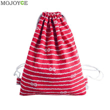 Women Drawstring Backpack College Students School Bagpack Girls Printing Canvas Bag Mochila Feminina Sack Bohemian Rucksack ELY