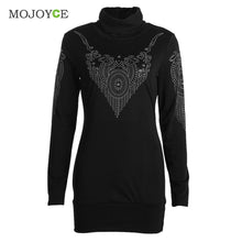 Women Dress Turtleneck Bodycon Bandage Slim Vestidos Plus Size Vestido De Festa Sexy Dress Long Sleeves Dress ELY