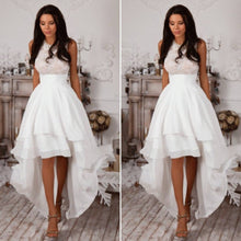 Women Elegant Party High Waist Sleeveless White Asymmetrical Dress 1STL ELY