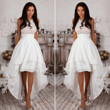 Women Elegant Party High Waist Sleeveless White Asymmetrical Dress 1STL ELY