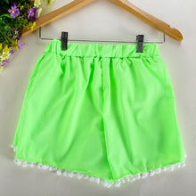 Women High Waist Tassel Print Gym Shorts Casual Beach Elastic Waist Candy Colors Beach Shorts Women Pantalones ELY