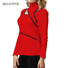 Women Hollow Out T Shirt Long Sleeve Slim Fit Solid Crop Top Tee Shirt Ladies Women Top Hollow Out Tee Solid Blusas Femininas ELY